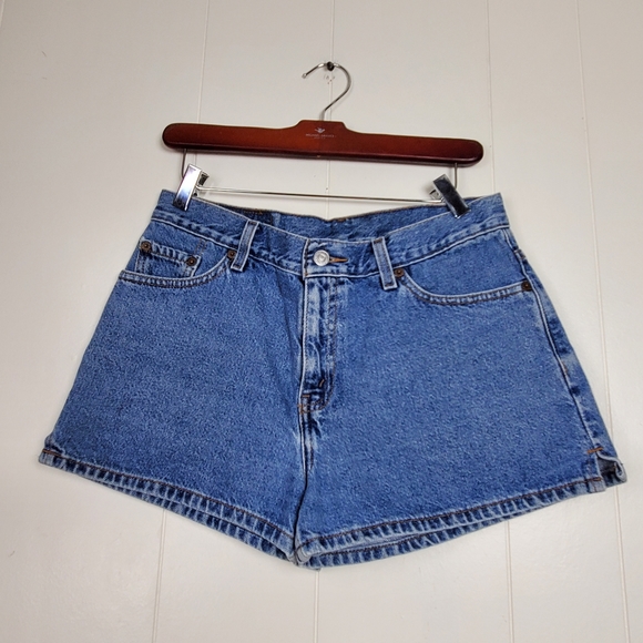 Levis 550 Vintage y2k 90s relaxed fit shorts with zipper and blank tab size 11 - Picture 12 of 12